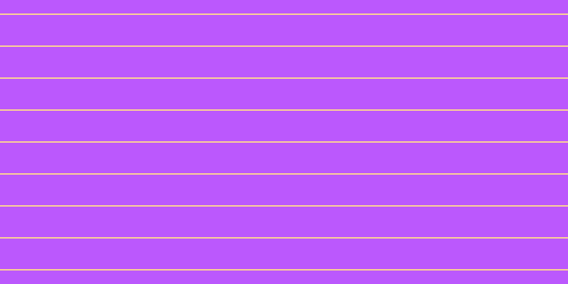 #bb58fd, #fcd393 horizontal lines, two pixels wide, forty-three pixels apart