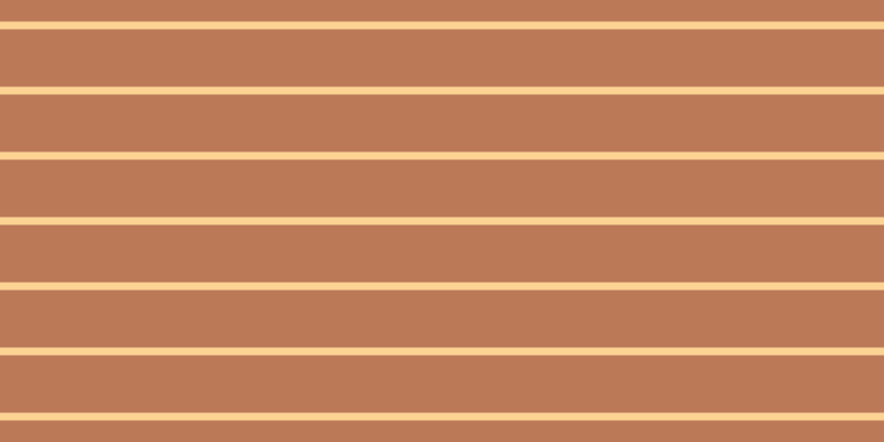 #bb7958, #fcd393 horizontal lines, seven pixels wide, fifty-two pixels apart