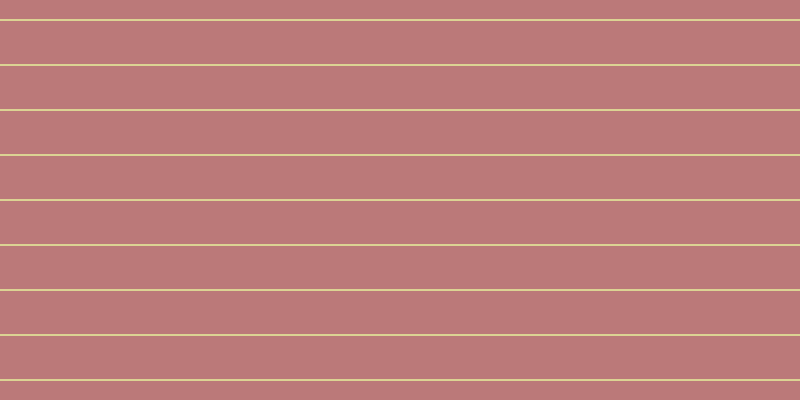 #bb7979, #dbd393 horizontal lines, two pixels wide, forty-three pixels apart