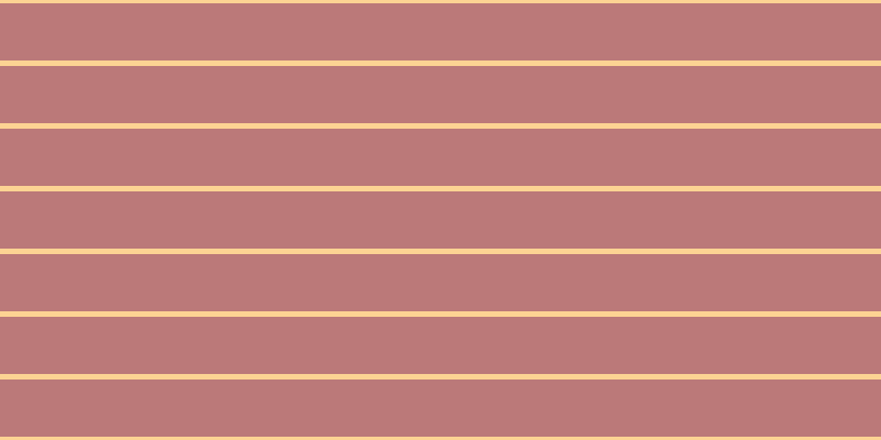 #bb7979, #fcd393 horizontal lines, five pixels wide, fifty-two pixels apart