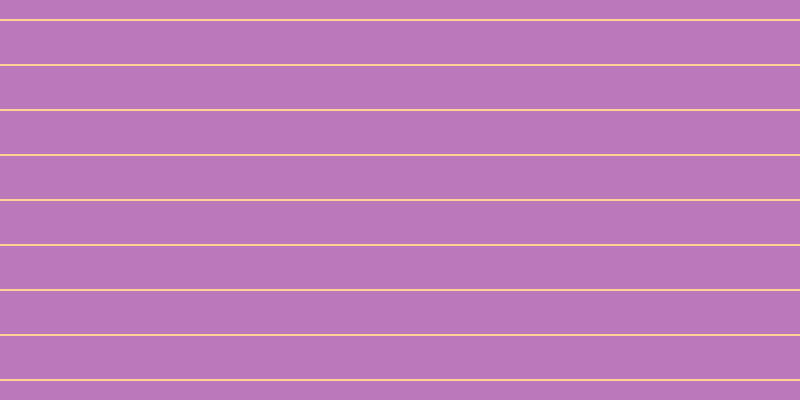 #bb79bb, #fcd393 horizontal lines, two pixels wide, forty-three pixels apart
