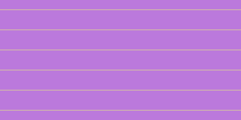 #bb79dc, #dbd393 horizontal lines, two pixels wide, sixty-five pixels apart