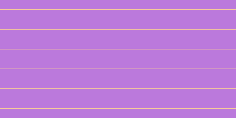 #bb79dc, #fcd393 horizontal lines, two pixels wide, sixty-five pixels apart