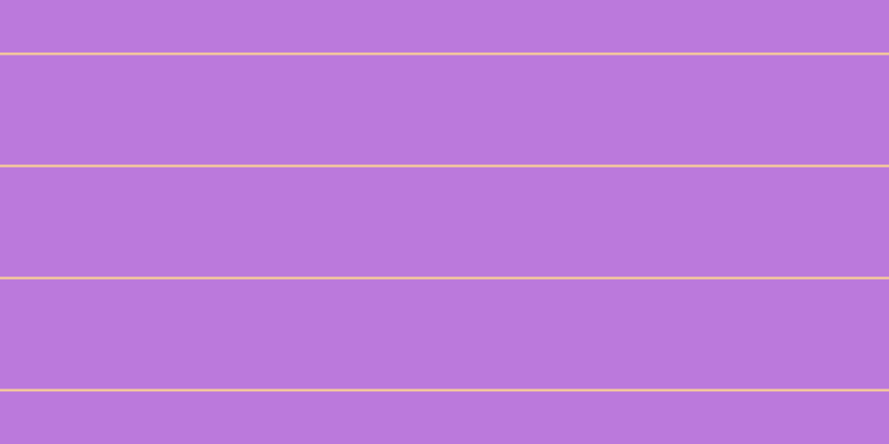 #bb79dc, #fcd393 horizontal lines, two pixels wide, ninety-nine pixels apart