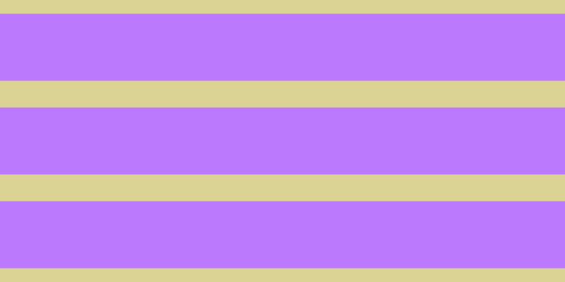 #bb79fd, #dbd393 horizontal lines, thirty-eight pixels wide, ninety-five pixels apart