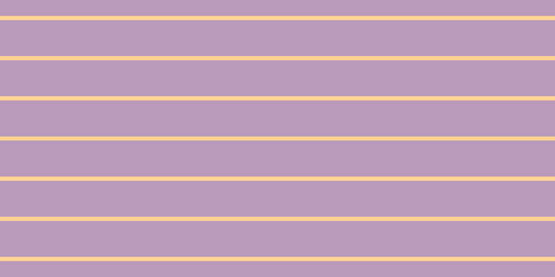 #bb9abb, #fcd393 horizontal lines, six pixels wide, fifty-two pixels apart