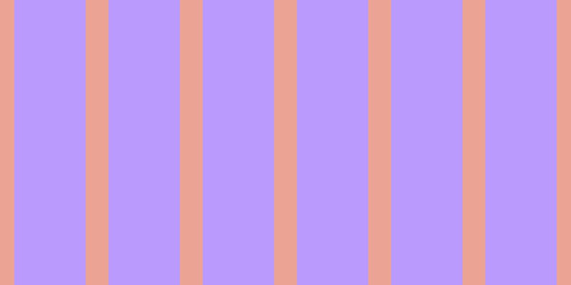 #bb9afd, #eba393 vertical lines, thirty-two pixels wide, one hundred pixels apart