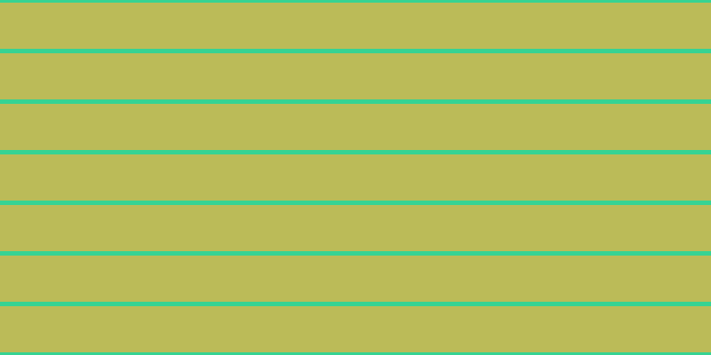 #bbbb58, #36d393 horizontal lines, five pixels wide, fifty-two pixels apart