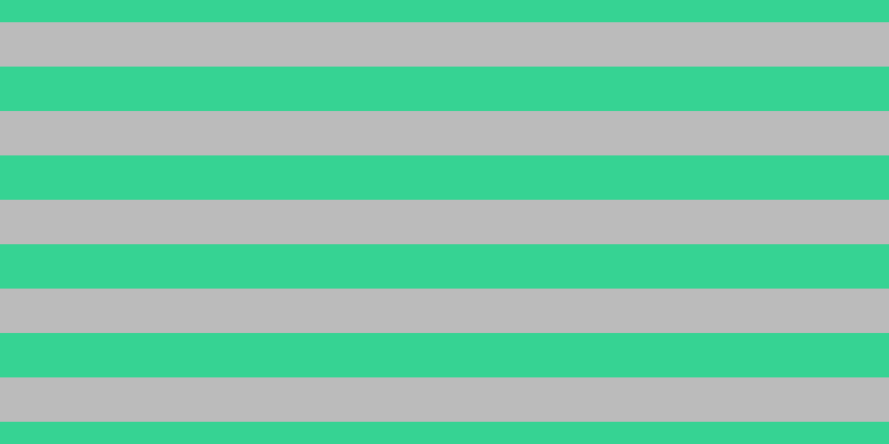 #bbbbbb, #36d393 horizontal lines, forty pixels wide, forty pixels apart