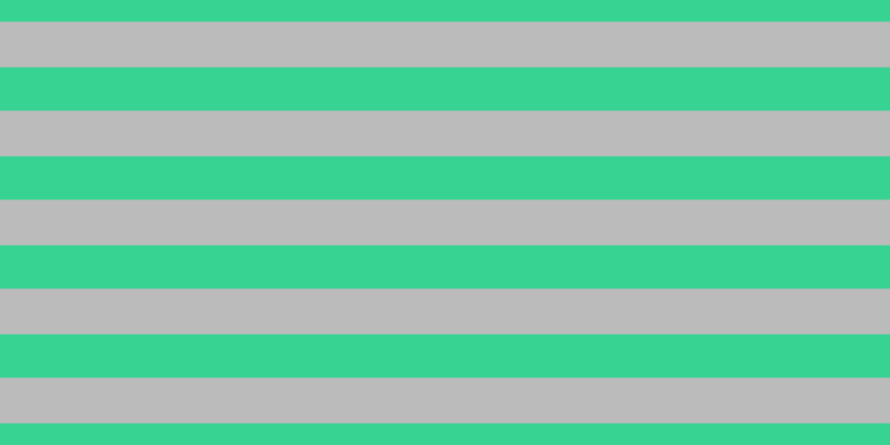 #bbbbbb, #36d393 horizontal lines, thirty-nine pixels wide, forty-one pixels apart