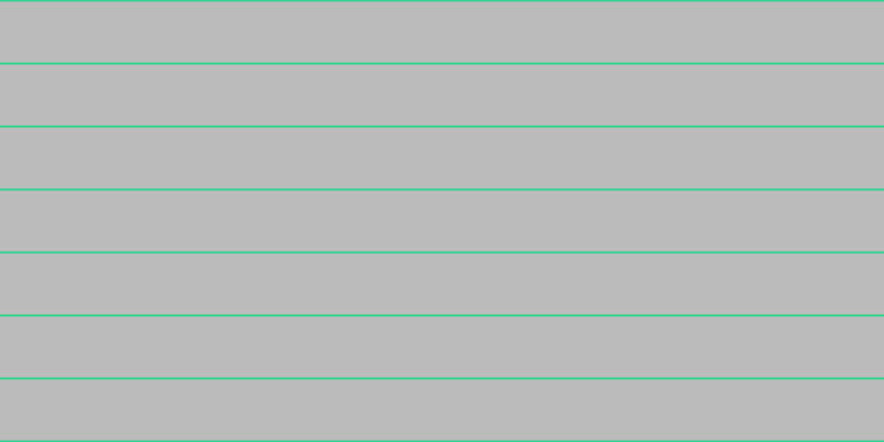 #bbbbbb, #36d393 horizontal lines, two pixels wide, fifty-five pixels apart
