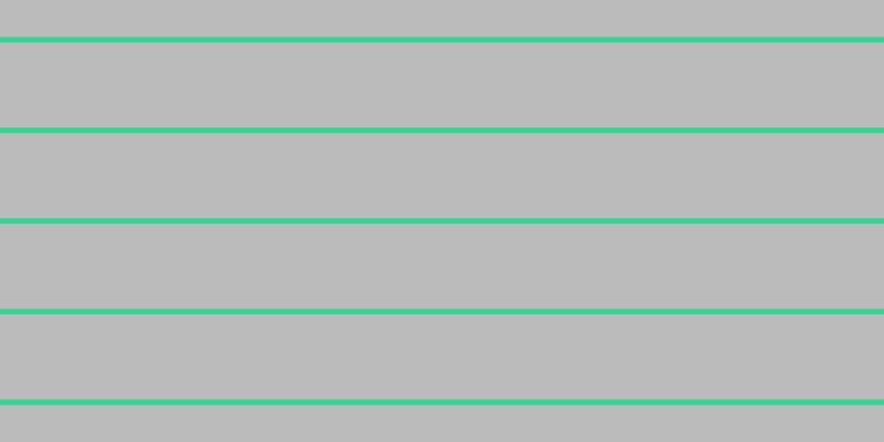 #bbbbbb, #36d393 horizontal lines, five pixels wide, seventy-seven pixels apart