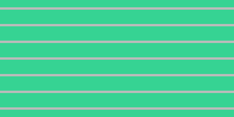 #bbbbbb, #36d393 horizontal lines, forty-nine pixels wide, eight pixels apart