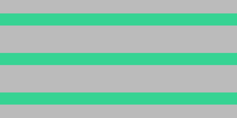 #bbbbbb, #36d393 horizontal lines, forty-one pixels wide, ninety-three pixels apart