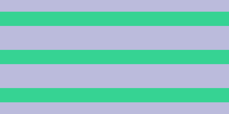 #bbbbdc, #36d393 horizontal lines, fifty pixels wide, eighty-four pixels apart