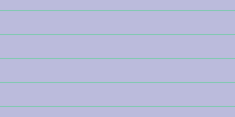 #bbbbdc, #57d393 horizontal lines, two pixels wide, eighty pixels apart