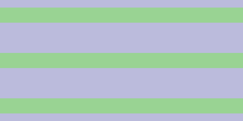 #bbbbdc, #99d393 horizontal lines, fifty pixels wide, one hundred pixels apart
