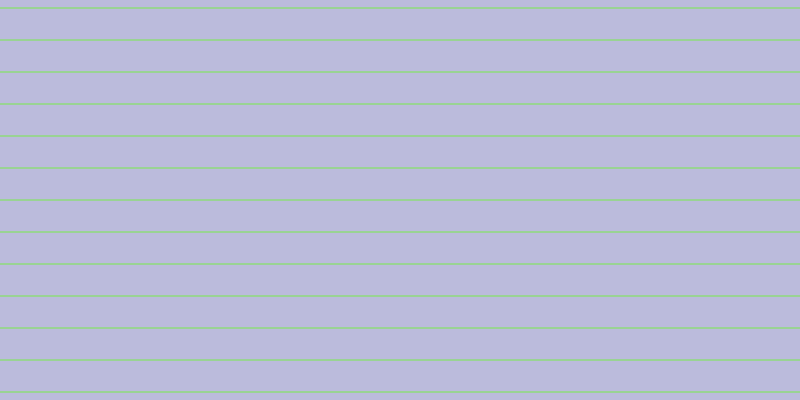 #bbbbdc, #99d393 horizontal lines, two pixels wide, thirty pixels apart