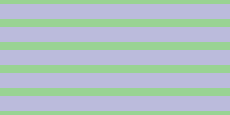 #bbbbdc, #99d393 horizontal lines, twenty-eight pixels wide, fifty-two pixels apart