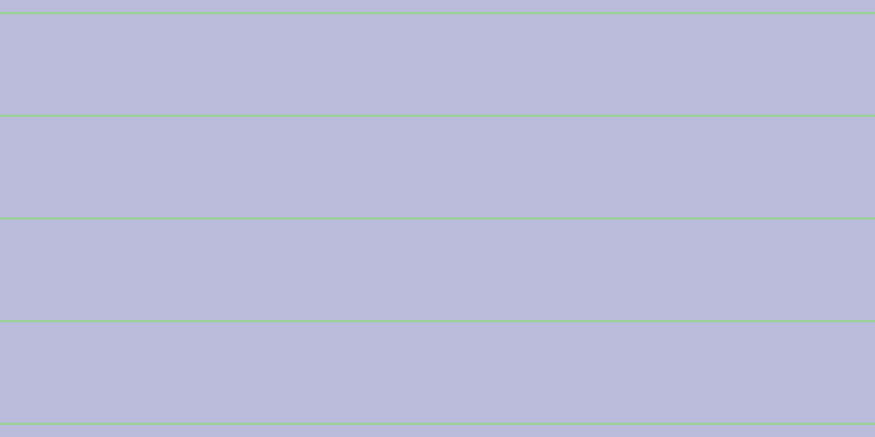 #bbbbdc, #99d393 horizontal lines, two pixels wide, ninety-two pixels apart