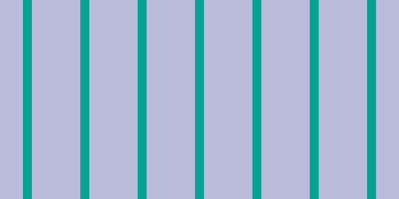 #bbbbdc, #04a393 vertical lines, eighteen pixels wide, ninety-seven pixels apart