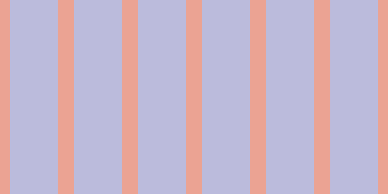 #bbbbdc, #eba393 vertical lines, thirty-four pixels wide, ninety-eight pixels apart