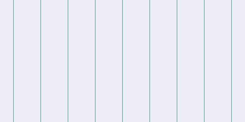 #bbbbdc (25%), #67a393 vertical lines, two pixels wide, eighty-seven pixels apart