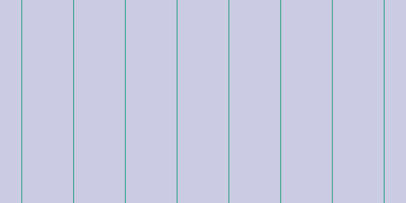#bbbbdc (75%), #46a393 vertical lines, two pixels wide, one hundred pixels apart