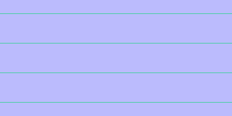 #bbbbfd, #36d393 horizontal lines, two pixels wide, one hundred pixels apart