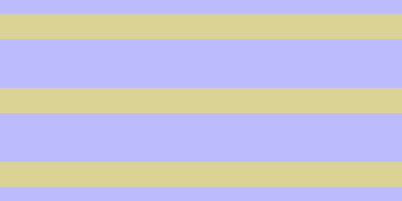 #bbbbfd, #dbd393 horizontal lines, fifty pixels wide, ninety-seven pixels apart