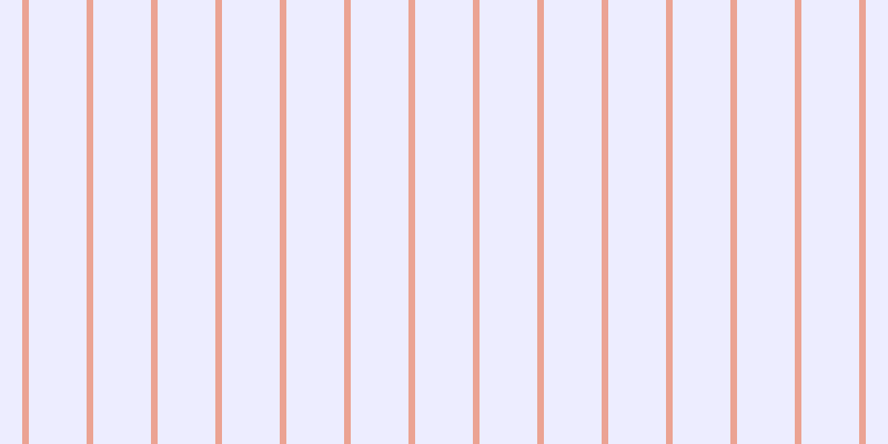 #bbbbfd (25%), #eba393 vertical lines, six pixels wide, fifty-two pixels apart