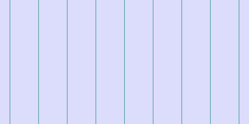 #bbbbfd (50%), #46a393 vertical lines, two pixels wide, ninety pixels apart
