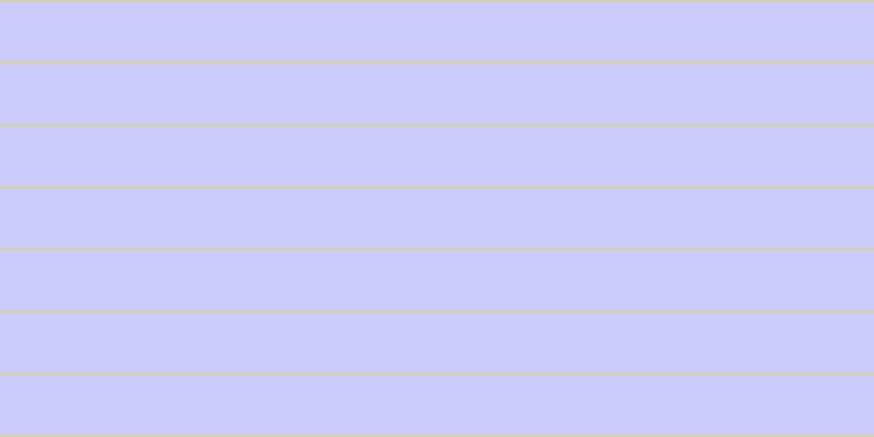 #bbbbfd (75%), #dbd393 horizontal lines, two pixels wide, fifty-five pixels apart