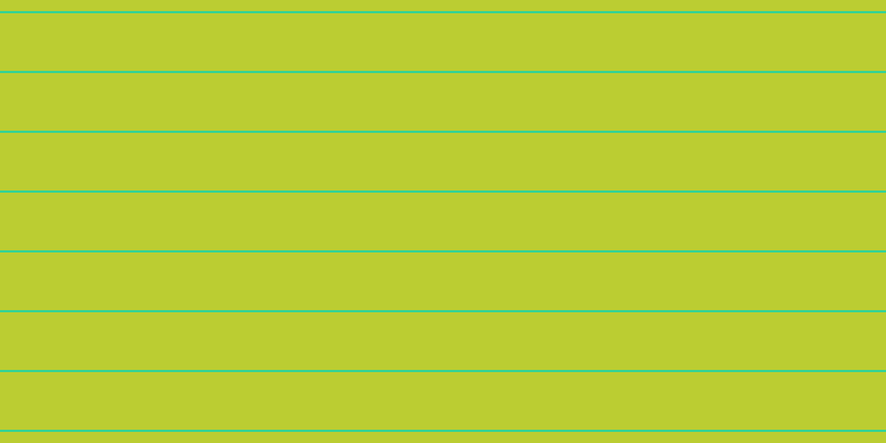 #bbcd32, #36d393 horizontal lines, two pixels wide, fifty-two pixels apart