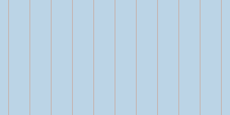 #bbd4e6, #caa393 vertical lines, two pixels wide, seventy-two pixels apart