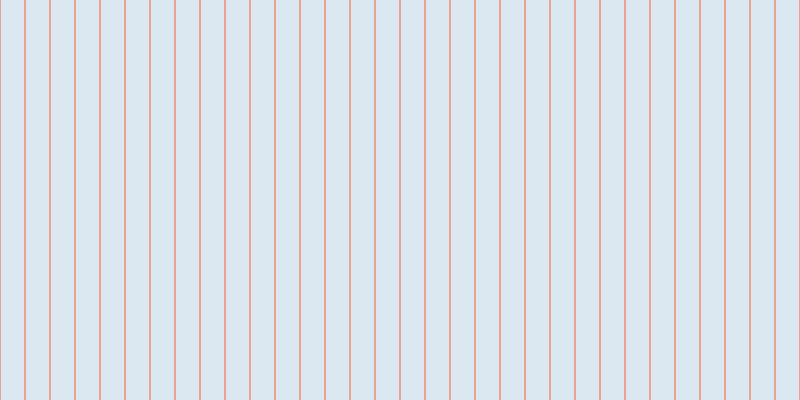 #bbd4e6 (50%), #eba393 vertical lines, two pixels wide, twenty-three pixels apart