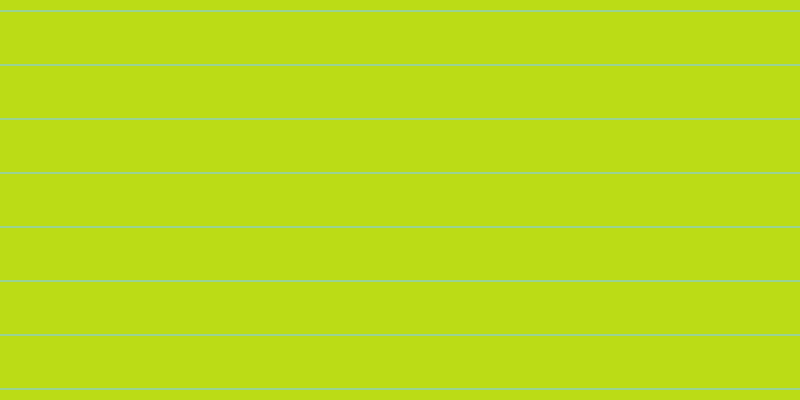 #bbdc16, #99d393 horizontal lines, two pixels wide, fifty-two pixels apart