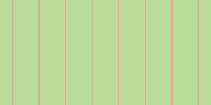 #bbdc9a, #eba393 vertical lines, five pixels wide, ninety-six pixels apart