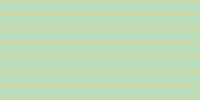 #bbdcbb, #dbd393 horizontal lines, seven pixels wide, fifty pixels apart