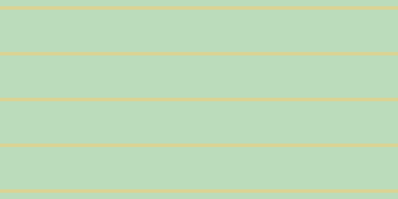 #bbdcbb, #dbd393 horizontal lines, seven pixels wide, eighty-five pixels apart