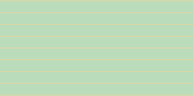 #bbdcbb, #fcd393 horizontal lines, two pixels wide, forty-seven pixels apart