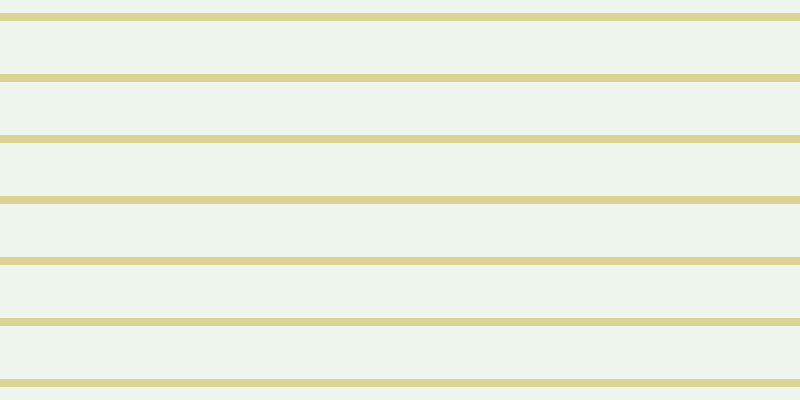 #bbdcbb (25%), #dbd393 horizontal lines, eight pixels wide, fifty-three pixels apart
