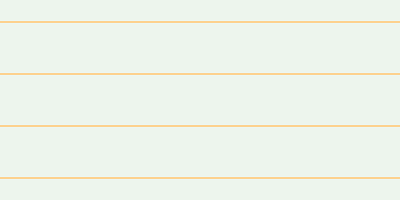 #bbdcbb (25%), #fcd393 horizontal lines, four pixels wide, one hundred pixels apart