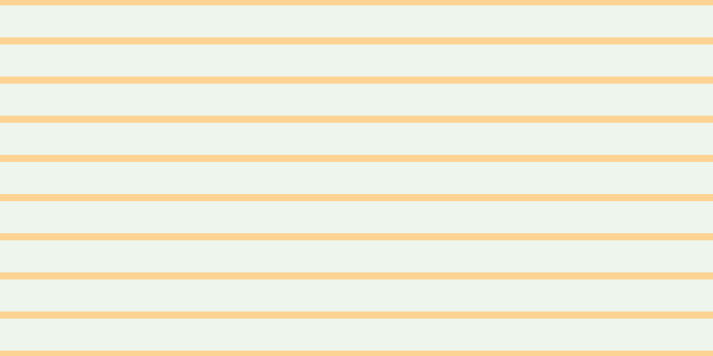#bbdcbb (25%), #fcd393 horizontal lines, eight pixels wide, thirty-six pixels apart