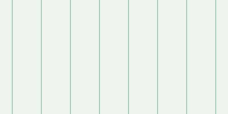 #bbdcbb (25%), #67a393 vertical lines, two pixels wide, one hundred pixels apart