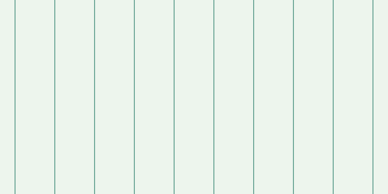 #bbdcbb (25%), #67a393 vertical lines, two pixels wide, eighty pixels apart