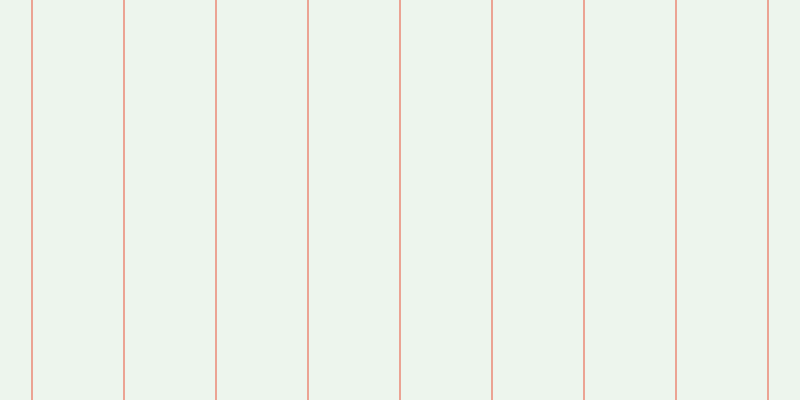 #bbdcbb (25%), #eba393 vertical lines, two pixels wide, ninety pixels apart