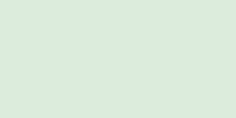 #bbdcbb (50%), #fcd393 horizontal lines, two pixels wide, one hundred pixels apart