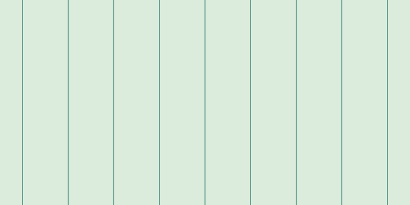 #bbdcbb (50%), #67a393 vertical lines, two pixels wide, eighty-seven pixels apart
