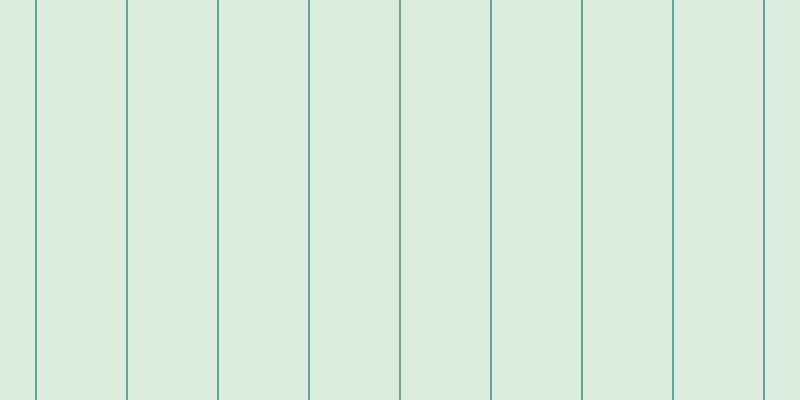 #bbdcbb (50%), #67a393 vertical lines, two pixels wide, eighty-nine pixels apart